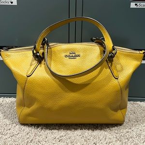 Coach Kelsey Pebble Leather Satchel Bag